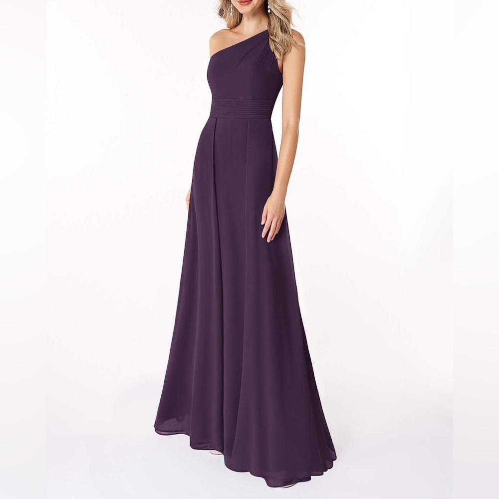 Azazie Cleo bridesmaid dress plum size 12